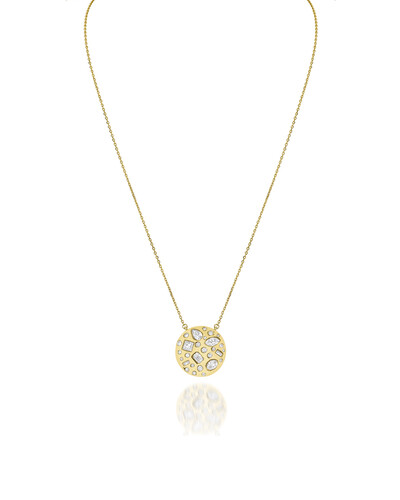 Foto Colar Pingente Redondo Diamante | Ouro Amarelo 18k