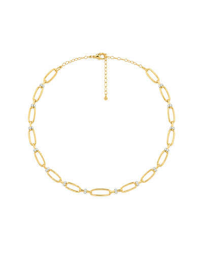 Foto Colar Elos Círculos Diamante | Ouro Amarelo 18k