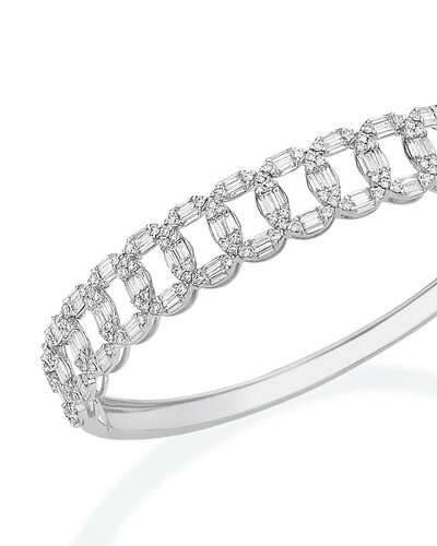 Foto Pulseira Algema Diamante | Ouro Branco 18k