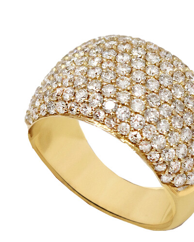 FotoAnel Bombê Diamante | Ouro Amarelo 18k