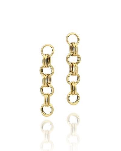 Foto Brinco Corrente Argolas | Ouro Amarelo 18k
