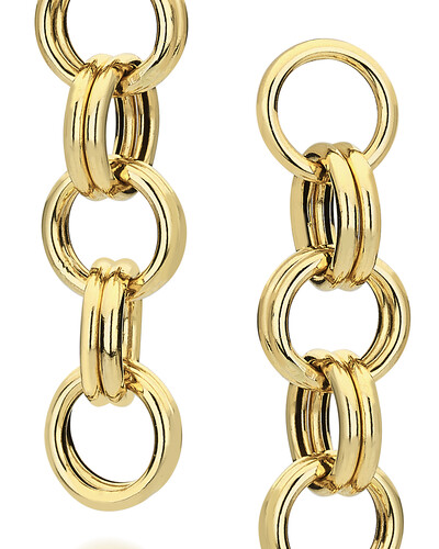 Foto Brinco Corrente Argolas | Ouro Amarelo 18k