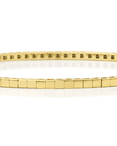 Foto Pulseira Elos Quadrados | Ouro Amarelo 18k