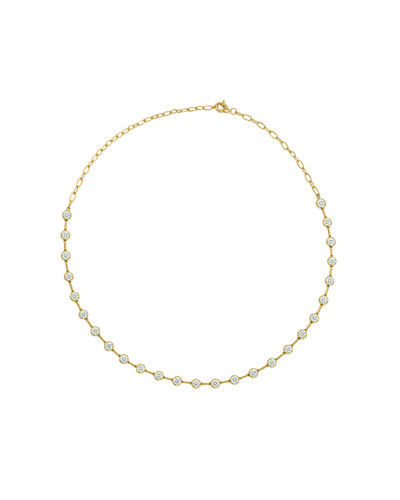 Foto Colar Meia Riviera Diamante | Ouro Amarelo 18k
