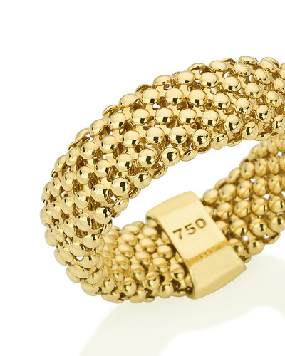 Foto Anel Maleável Croco | Ouro Amarelo 18K