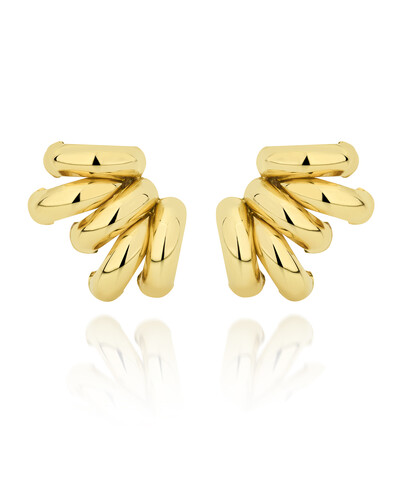 Foto Brinco Cinco Aros | Ouro Amarelo 18k