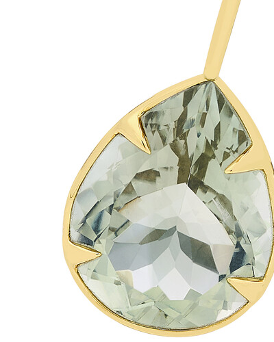 Foto Pingente Gota Ametista Verde | Ouro Amarelo 18k