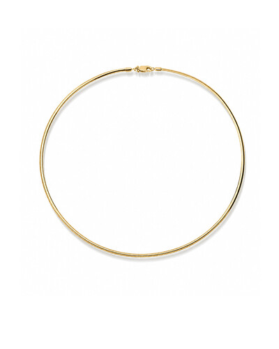 Foto Colar Ômega Dupla Face | Ouro Amarelo 18k e Ouro Branco 18k