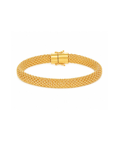 Foto Pulseira Maleável Croco | Ouro Amarelo 18K