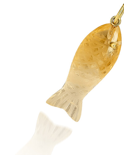 FotoPingente Peixe Citrino | Ouro Amarelo 18k