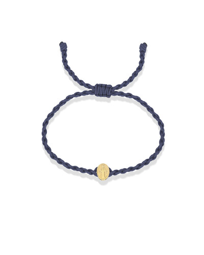 Foto Pulseira Trançada Nossa Senhora das Graças | Ouro Amarelo 18K