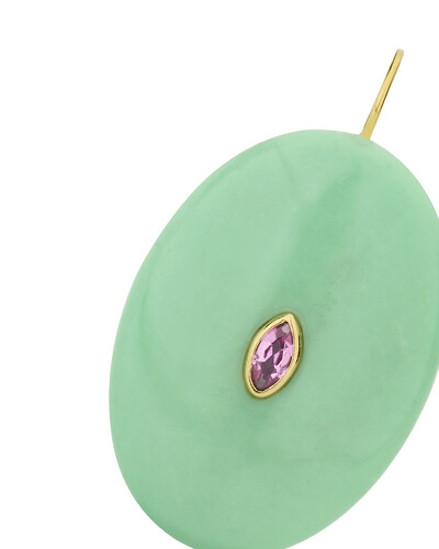FotoPingente Turquesa e Turmalina Rosa | Ouro Amarelo 18K