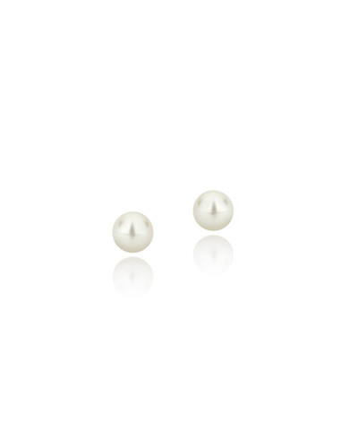Foto Brinco Pérola Biwa 8mm | Ouro Amarelo 18K