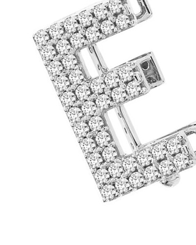 FotoPingente Letra Riviera Pavê Diamante | Ouro Branco 18k