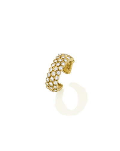 Foto Piercing Duet Diamante | Ouro Amarelo 18k