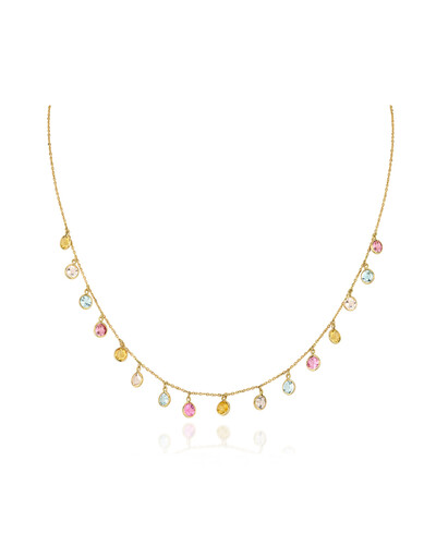 Foto Colar Pedras Coloridas | Ouro Amarelo 18k