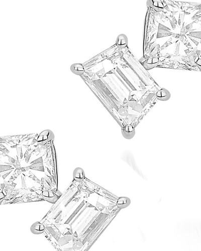 Foto Brinco Diamante | Ouro Branco 18k