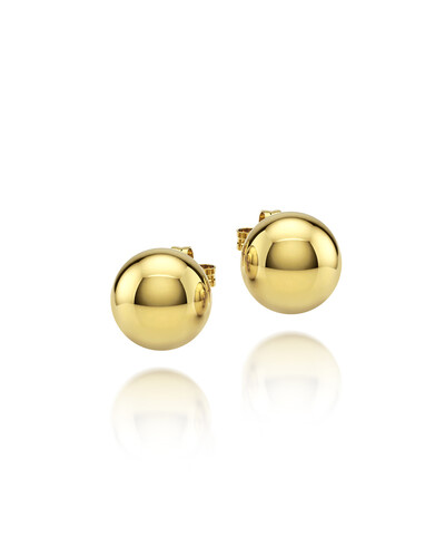 Foto Brinco Bola 15mm | Ouro Amarelo 18k
