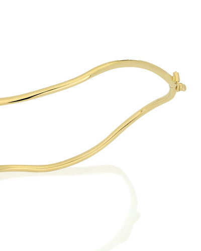 FotoPulseira Algema Fio Ondulado 2mm | Ouro Amarelo 18k