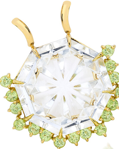 Foto Pingente Cristal e Peridoto | Ouro Amarelo 18k