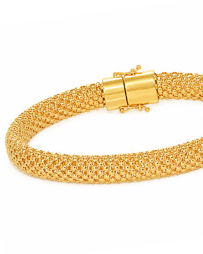 Foto Pulseira Maleável Croco | Ouro Amarelo 18K
