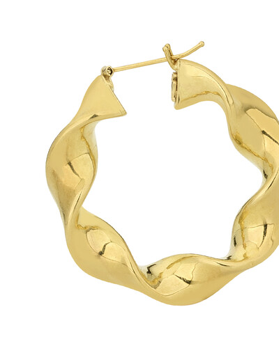 FotoBrinco Argola Torcida | Ouro Amarelo 18k