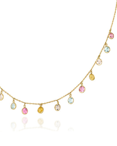 FotoColar Pedras Coloridas | Ouro Amarelo 18k