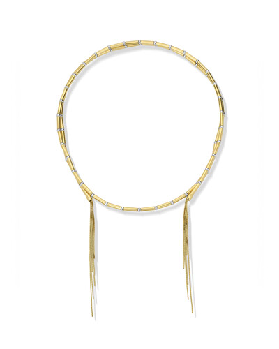 Foto Colar Imã Canutilho com Franja | Ouro Amarelo 18k