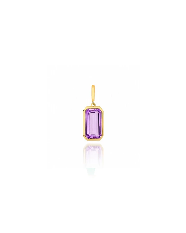 Pingente Ametista | Ouro Amarelo 18k