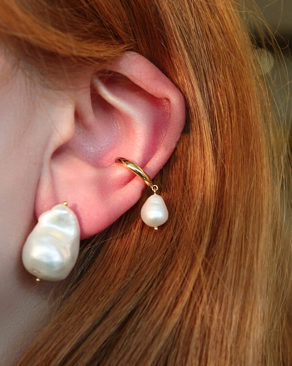 Piercing Gota Pérola | Ouro Amarelo 18k