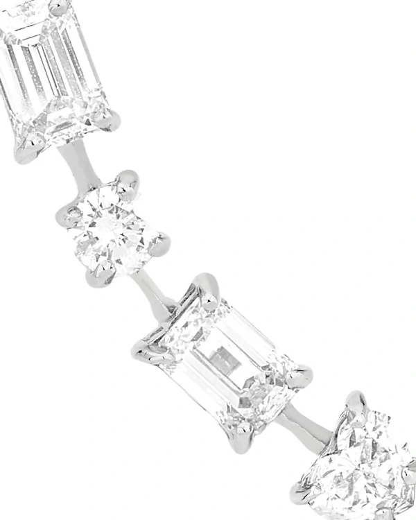 Brinco Ear Cuff Baguetes Diamante