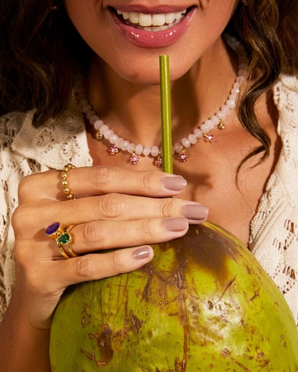 Anel Ametista Oval Cravação Inglesa | Ouro Amarelo 18k