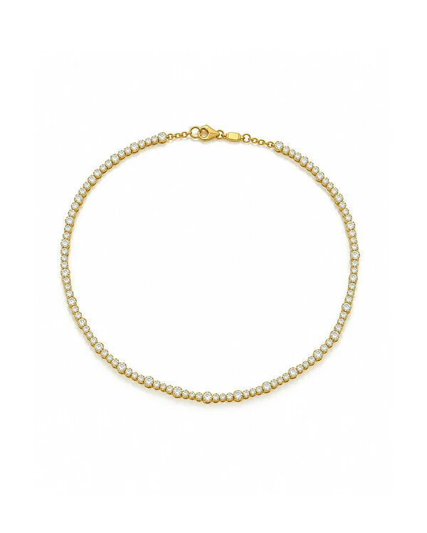 Choker Riviera Duet Diamante Irregular | Ouro Amarelo 18k