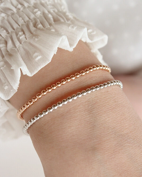 Pulseira Balle Redonda Ouro Branco