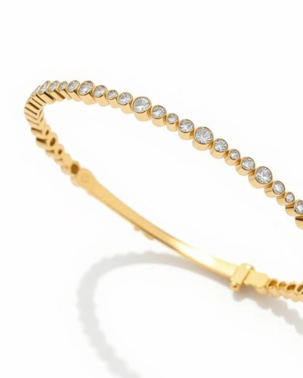 Pulseira Duet Algema Diamante | Ouro Amarelo 18k