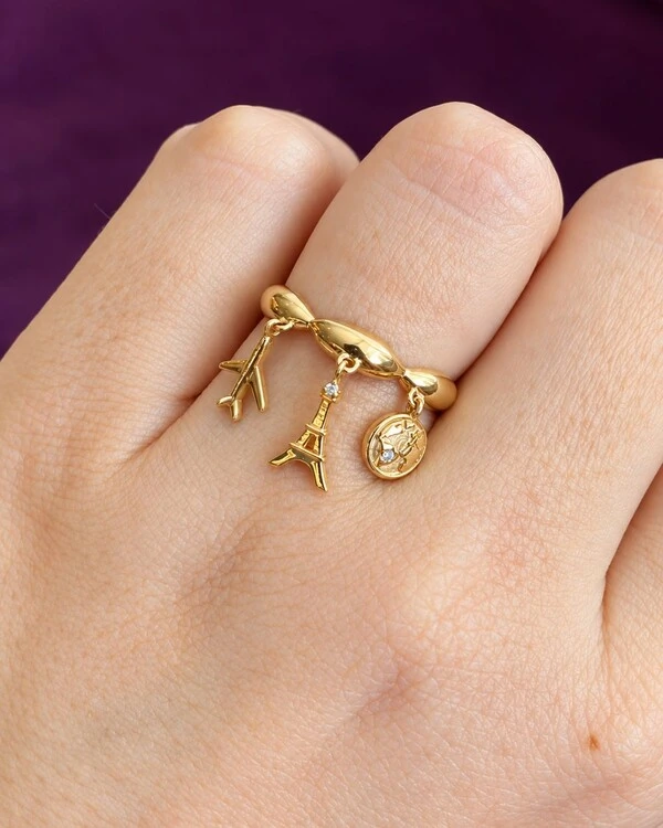 Anel Voyage Diamante | Ouro Amarelo 18k