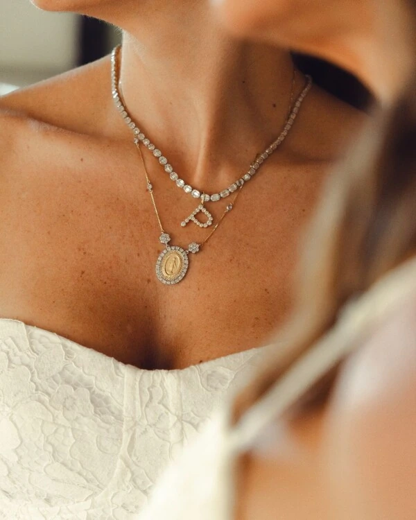 Pingente Duet Letra Diamante | Ouro Amarelo 18k