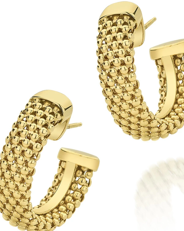 Brinco Argola Croco | Ouro Amarelo 18K