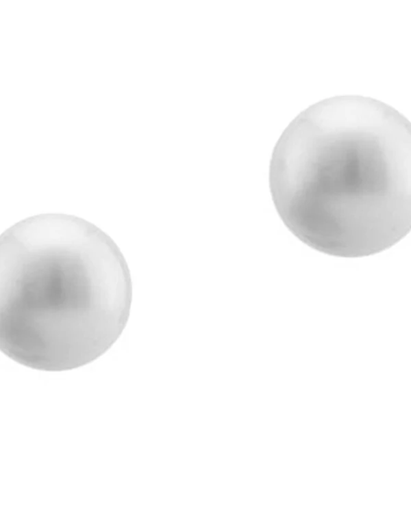 Brinco Pérola Botão 9mm | Ouro Amarelo 18K