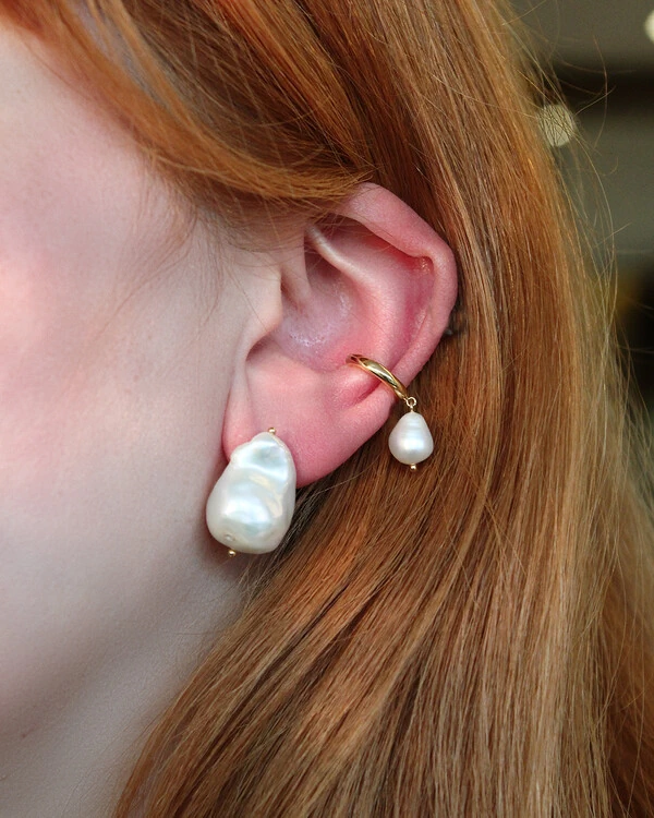 Piercing Gota Pérola | Ouro Amarelo 18k