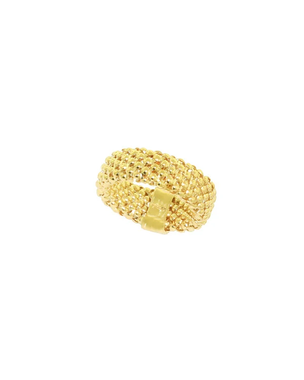 Anel Maleável Croco | Ouro Amarelo 18K
