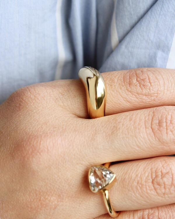 Anel Curvo | Ouro Amarelo 18k