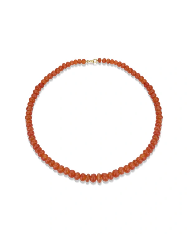 Colar Cornalina | Ouro Amarelo 18K