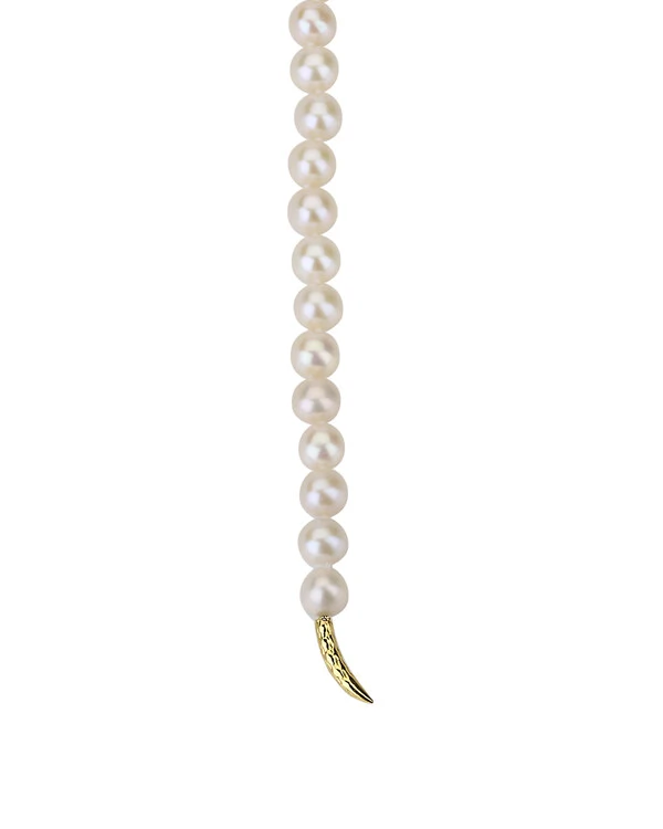 Colar Pérola Cobra | Ouro Amarelo 18K