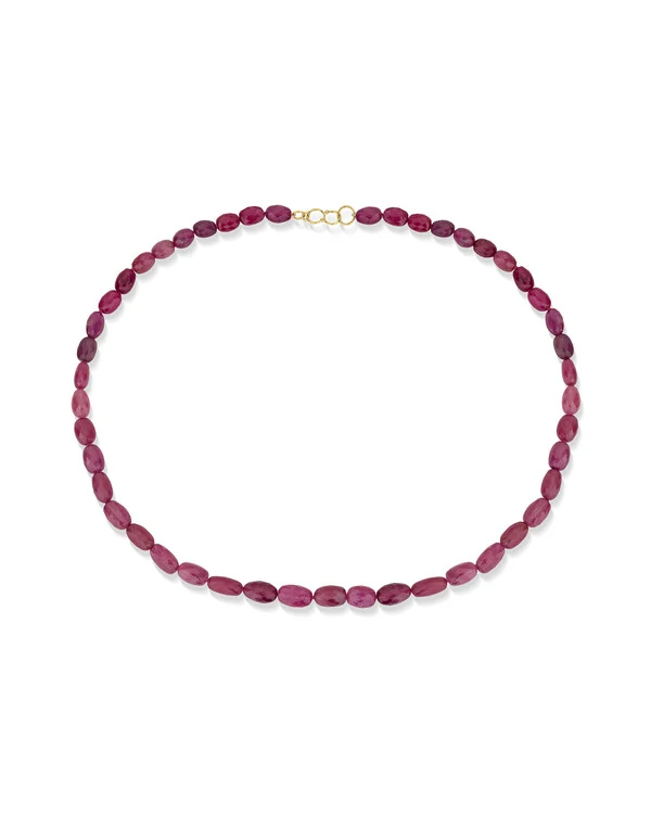 Colar Rubi Oval | Ouro Amarelo 18k