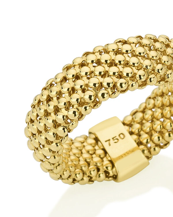Anel Maleável Croco | Ouro Amarelo 18K