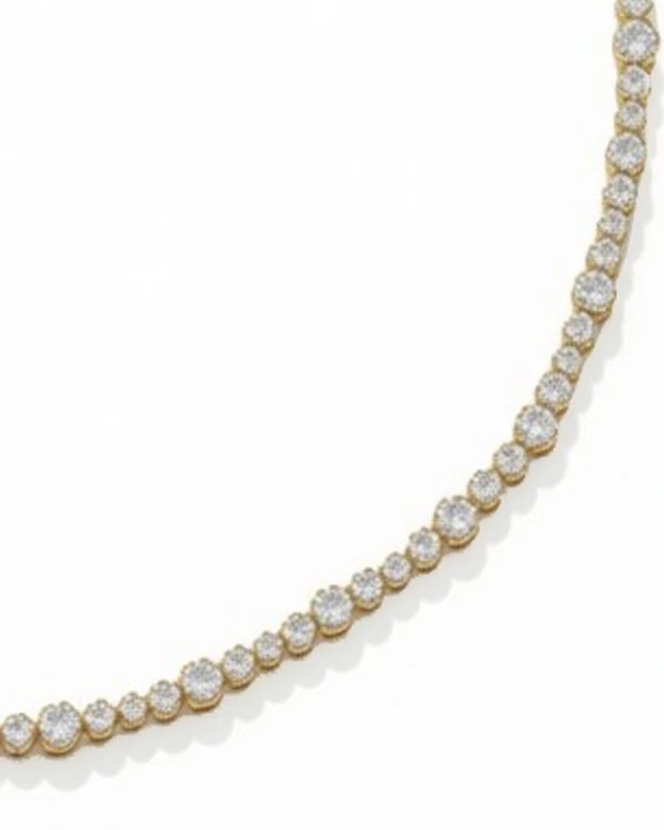 Choker Riviera Duet Diamante Irregular | Ouro Amarelo 18k