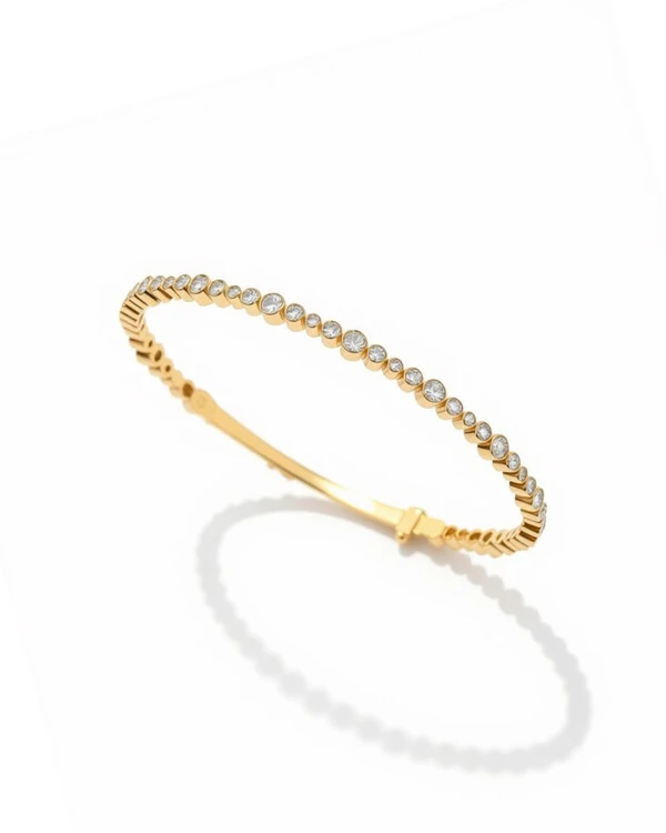 Pulseira Duet Algema Diamante | Ouro Amarelo 18k