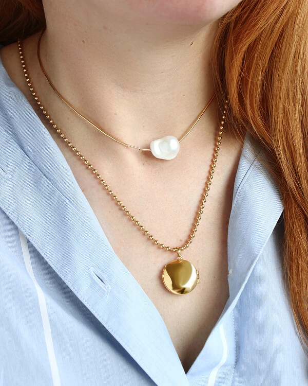 Colar Bolinhas 60cm | Ouro Amarelo 18K