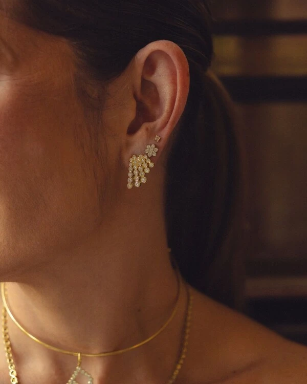 Brinco Duet Paula Diamante | Ouro Amarelo 18k